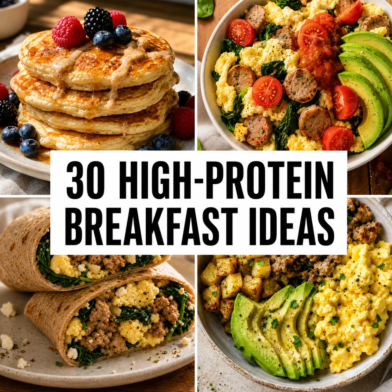 31 High-Protein Breakfast Ideas — view the guide