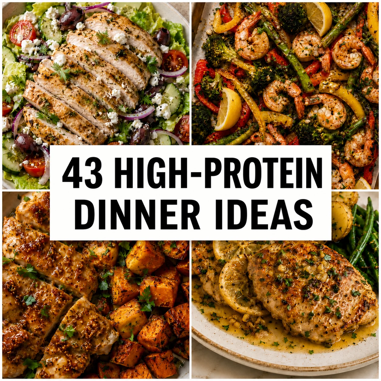43 High-Protein Dinner Ideas — view the guide