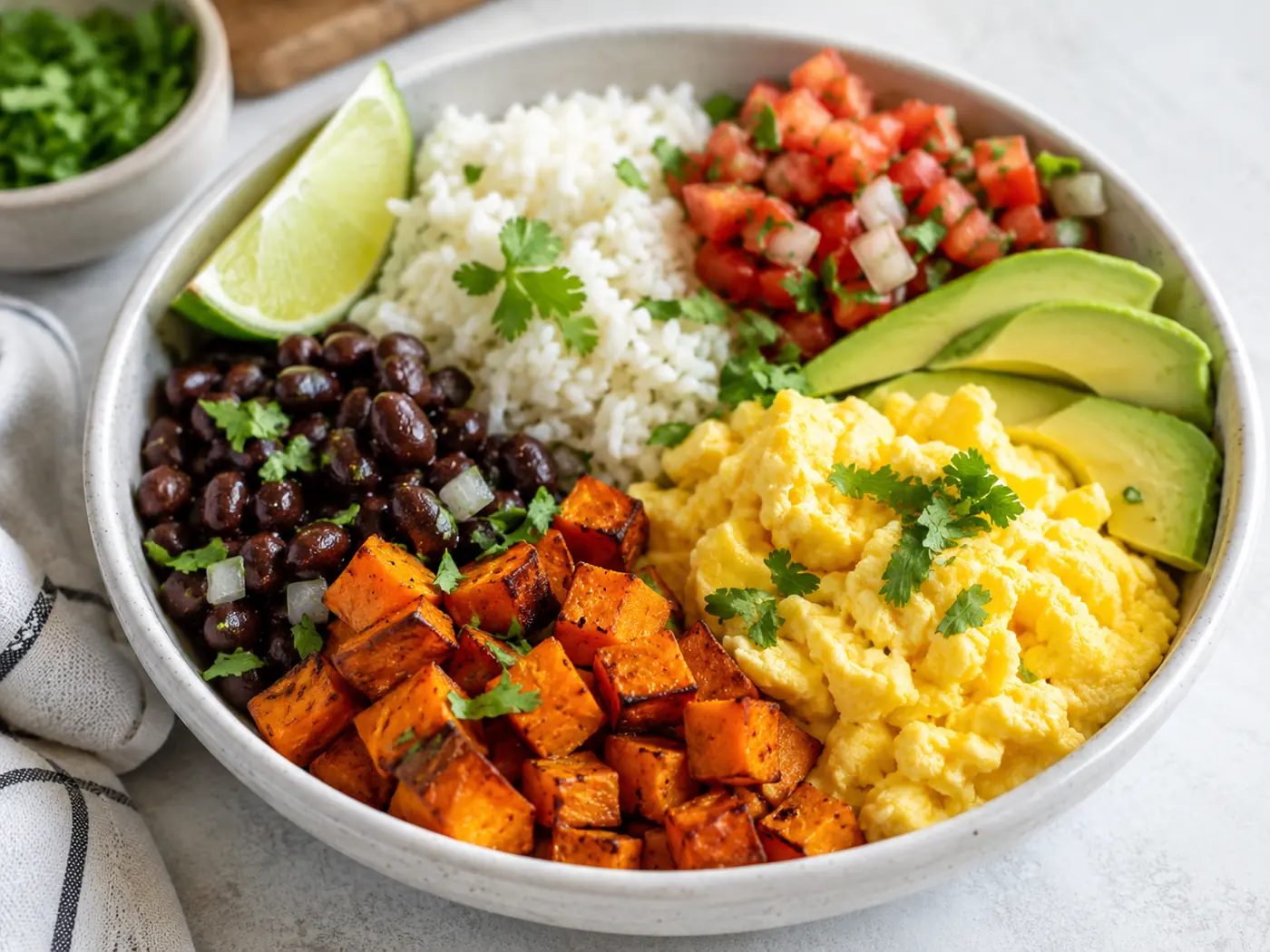 Breakfast Burrito Bowl close up