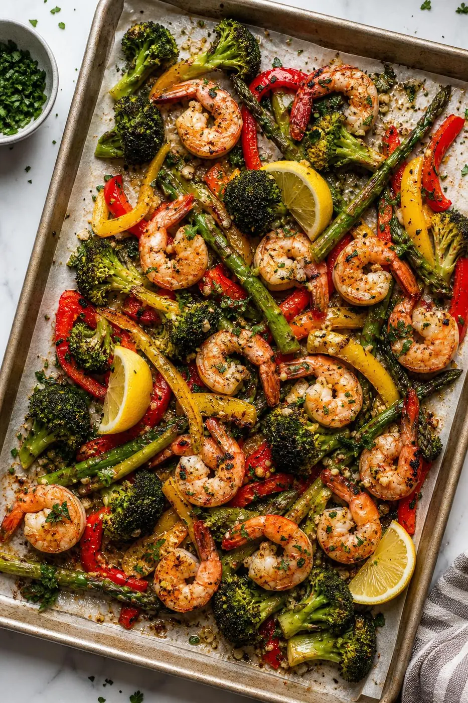 Sheet Pan Garlic Shrimp & Vegetables